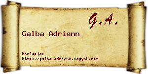 Galba Adrienn névjegykártya